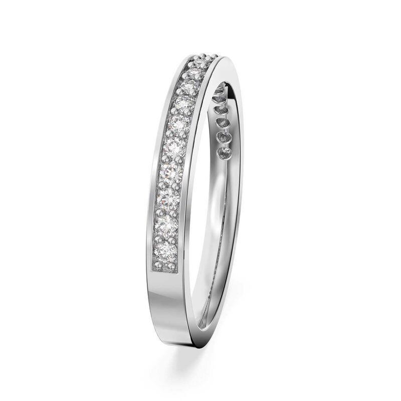 Swarovski Matrix Ring - Rhodium Plated 55 image number 2